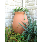 Terra Cotta 50-Gallon Rain Barrel with 4-Foot Garden Hose
