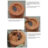 Terra Cotta 50-Gallon Rain Barrel with 4-Foot Garden Hose