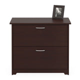 2-Drawer Lateral File Cabinet in Cherry Wood Finish