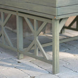 Elevated Raised Bed Garden Cold-frame Greenhouse Kit in Driftwood Finish