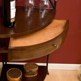 Space Saving Corner Bakers Rack with Wrought Iron Frame