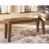 Brown Wood Entryway Accent Bench