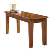 Brown Wood Entryway Accent Bench