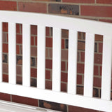 White Wood 4-Ft Outdoor Patio Garden Bench Deck Box with Storage