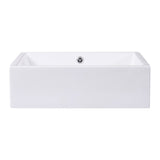 Contemporary 20-inch Bathroom Ceramic Vessel Sink in White