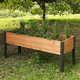 Elevated Outdoor Raised Garden Bed Planter Box - 70 x 24 x 29 inch High