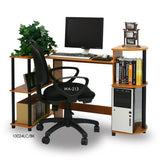 Simple Modern Home Office Computer Desk in Cherry Black Finish