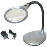 LED Illuminated 2X Magnifying Glass - Desk Lamp