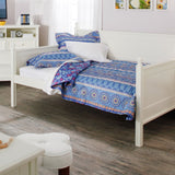 Full size White Wood Daybed with Pull Out Trundle