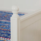 Full size White Wood Daybed with Pull Out Trundle