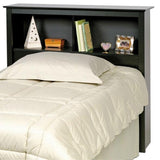 Twin XL Platform Bed with Bookcase Headboard & 3 Storage Drawers