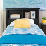 Twin XL Platform Bed with Bookcase Headboard & 3 Storage Drawers