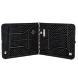 Black 6-Ft Centerfold Folding Table with Weather Resistant Top