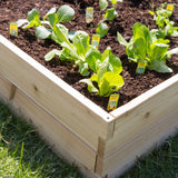 Cedar Wood 6-Ft x 3-Ft Raised Garden Bed Planter Box Frame - Made in USA
