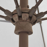 Outdoor 9-Ft Patio Umbrella with Khaki Canopy and Bronze Push Button Tilt Pole