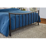 Queen size Brushed Bronze Metal Platform Bed with Head and Footboard