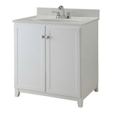 White Bathroom Vanity Cabinet 30 x 21 inch - Top Not Included