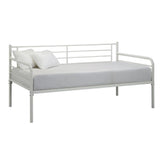 Twin size Contemporary White Metal Daybed Frame