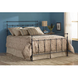Full size Simple Stylish Metal Bed in Mahogany Gold Finish