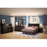 Full - Queen size Headboard in Black Finish - Made in Canada