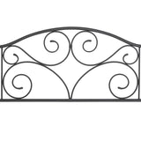 Full size Complete Metal Bed Frame with Wood Post Headboard and Footboard in Matte Black Finish