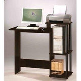 Home Office Computer Desk Writing Table in Espresso Black