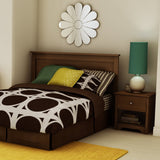 Full - Queen size Contemporary Headboard in Sumptuous Cherry Finish