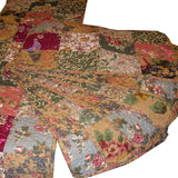 Full - Queen size 100% Cotton Patchwork Quilt Set with Floral Paisley Pattern
