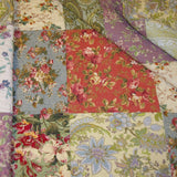 Full - Queen size 100% Cotton Floral Paisley Reversible Quilt Set