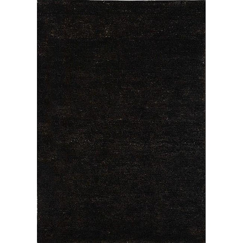 Hand-knotted Vegetable Dye Solo Liquorice Hemp Rug (5' x 8')
