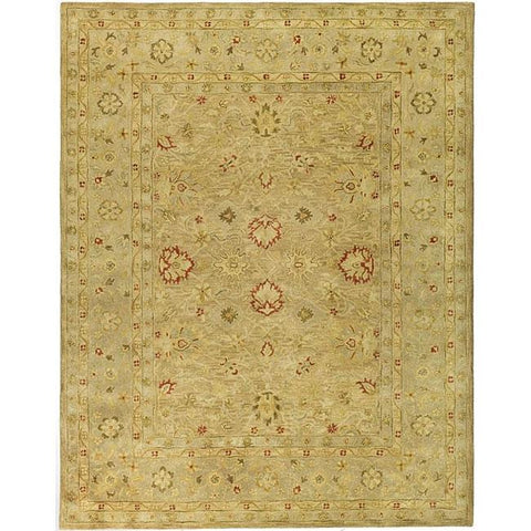 Handmade Majesty Light Brown- Beige Wool Rug (8'3 x 11')