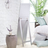 Modern Classic Art Deco Beveled Floor Mirror with Easel Style Stand