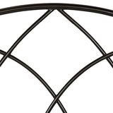 King size Complete Elegant Metal Bed Frame with Spiral Pattern Headboard and Footboard