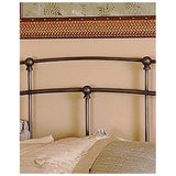 King size Arch Metal Headboard in Black Walnut Metallic Finish