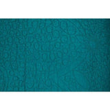 King size 3-Piece Turquoise 100% Cotton Quilted Bedspread with Shams