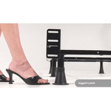 Queen-size 9-Leg Metal Bed Frame with Headboard Brackets