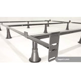 Queen-size 9-Leg Metal Bed Frame with Headboard Brackets