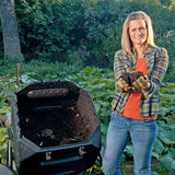 65-Gallon Compost Tumbler - Heavy Duty UV Protected