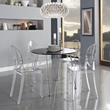 Stackable Clear Acrylic Dining Chair for Indoor or Outdoor Use