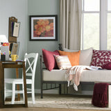 Twin size Metal Daybed in Bronze Finish with Wooden Slats