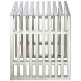 Mid-Century Modern Stainless Steel Accent Bench