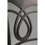 Metal 30-inch Bar Stool with Black Faux Leather Swivel Seat