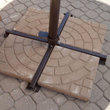 Modern 8.5-Ft Offset Cantilever Square Patio Umbrella  with Mocha Shade
