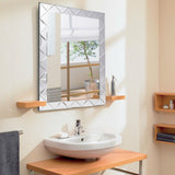 Modern Rectangle 30 x 21 inch Beveled Bathroom Wall Mirror