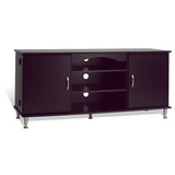 60-inch Plasma TV Stand with Media Storage in Black Finish