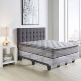 Heavy Duty Metal Bed Frame in Charcoal Finish Adjusts to Size Full Queen King and California King