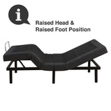 Queen size Adjustable Bed Base with Massage and Wireless Remote