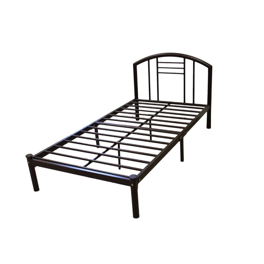 Queen size Metal Platform Bed Frame in Bronze Finish