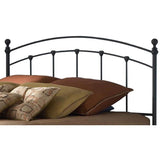 Queen size Metal Headboard in Matte Black Finish
