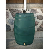 Green 50-Gallon Rain Barrel in UV Resistant Plastic w- Brass Spigot